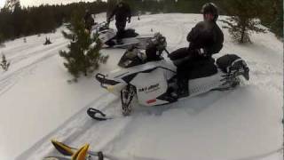 2012 SkiDoo Freeride 800 R ETEC wheelie gone wrong [upl. by Enomyar]