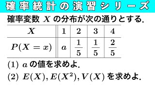 確率統計演習01 確率変数の扱い1 【確率統計演習シリーズ】 [upl. by Mel]