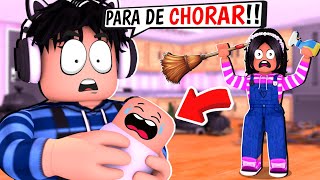 NÃO SABEMOS SER BABÁS no Roblox Please Stop Crying [upl. by Llehcnom]