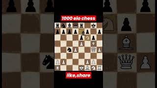 1000 elo chess game chess chessgame [upl. by Ainimre]