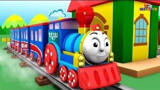 Cocomelon Color Train  Wheels on the Train  Baby Nursery Rhymes [upl. by Ahsitam]