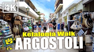 Argostoli  Kefalonia  Greece  4K Evening Walking Tour  June 2022 [upl. by Elayor]