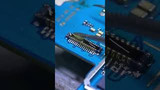 Mobile motherboard connector repair ytshorts shortvideo mobilerepairing [upl. by Groves]