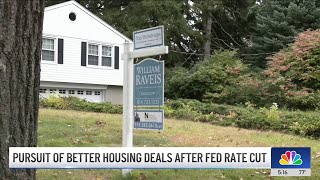 Homeowners and potential buyers pursue better housing deals after fed rate cut  NBC New York [upl. by Yromas]