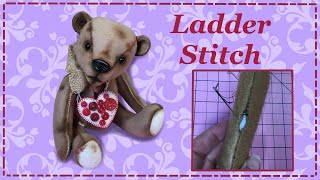 How To Sew A Ladder Stitch  Slip Stitch Invisible Stitch [upl. by Keavy]