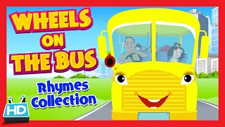 quotWheels On The Bus Go Round and Roundquot Nursery Rhymes Collection  HALLOWEEN Night songs [upl. by Derinna]