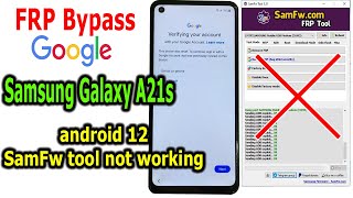 FRP Bypass Google Account Lock Samsung A21s Android 12 with Android Utility [upl. by Hasseman]