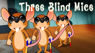 Three Blind Mice English Nursery Rhyme Song for Children with Lyrics  3 Blind Mice [upl. by Arag]