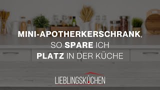 MiniApothekerschrank so spare ich Platz in der Küche [upl. by Laith997]