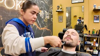 Quickly In amp Out She Gave Me A Fantastic Service 💈ASMR [upl. by Melitta]