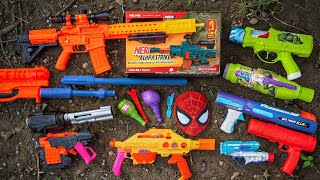 Collecting 7 Sniper Rifles AK47 GUN NERF GUN NERF SNIPER RIFLE M16 GUN NERF MEGA DUAL STRIKE MP5 GUN [upl. by Tutankhamen]