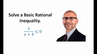 Solving a Basic Rational Inequality Linear Over Linear Less Than or Equal [upl. by Jaylene]