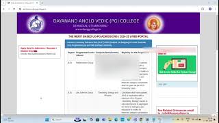 How to take admission in DAV PG College Dehradun in BA BSc BCom 1st Semester 202425 [upl. by Aime]