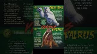 Polar Bear VS Walrus edit 1v1 animals mammals [upl. by Savil563]