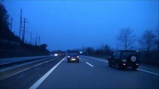 From Wettingen AG to Mutenz BL  Autobahn A1 A3  Schweiz  022010 1080p HD [upl. by Garling]