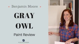 Paint Colour Review Benjamin Moore Gray Owl OC52 [upl. by Ajdan825]