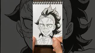 Drawing Genya Shinazugawa  Demon slayer shorts [upl. by Yasmeen]