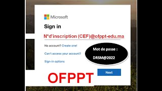 Pour les Stagiaires OFPPT 2022 2023  Comment activer le compte Microsoft office [upl. by Atlante]