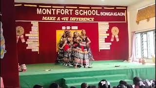 Rajasthani folk  Kalbeliya dance  1st prize 🏆  Montfort School 🏫 Bongaigaon  Rajasthanidance [upl. by Schatz]