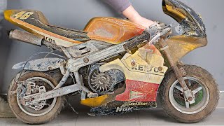 Full Restoration Repsol Mini POCKET BIKE Restoration [upl. by Emylee]