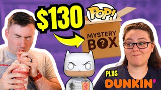 Unboxing Funko Pop Mystery Boxes from Boomloot Plus Dunkin Drinks [upl. by Eriha]