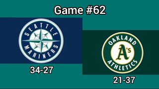 Seattle Mariners at Oakland As seattlemariners mariners tridentsup mlb highlights trending [upl. by Namara]