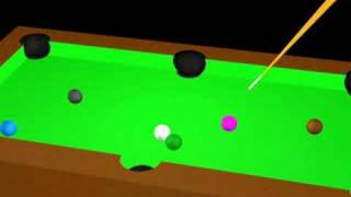 Billiards In PovRay [upl. by Noryak]