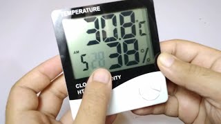 time and date setting in temperature meter UrduHindi [upl. by Albion]