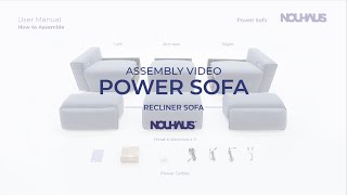 Power Recliner Sofa Assembly Video [upl. by Enyehc]