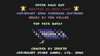 Peter pack rat c64 title tune [upl. by Ediva929]