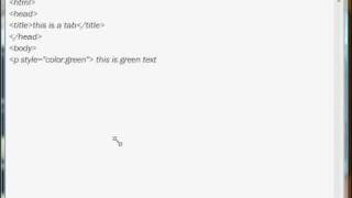 basic HTML example [upl. by Alfy117]