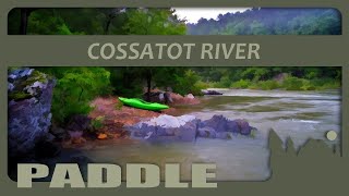 307 Kayaking the Cossatot River at 42 feet near death action [upl. by Ariayek368]