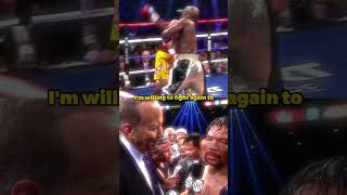 Manny Pacquiao tried to challenge Floyd Mayweather for a rematch [upl. by Temme]