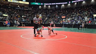 The pin for the win 1st match OAC girls grade school state tournament wrestling youthwrestling [upl. by Merdith]