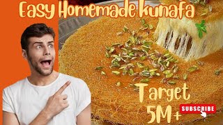 Easy Kunafa Recipe Make This Delicious Dessert at Home [upl. by Ahsemal]