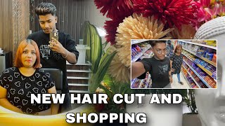 NEW HAIRCUT AND SHOPPING 🛍️ family shopping haircut t [upl. by Idoux]