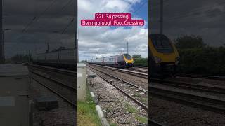 CrossCountry Class 221 passing Beningbrough Foot Crossing [upl. by Gregor]