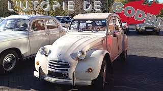 Citroën 2cv4  Une journée au Familistère GODIN [upl. by Ardnahc]