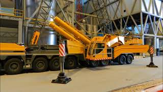 Liebherr LTM 11200 with full luffing jib assembly [upl. by Melvin]