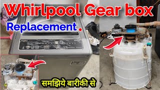 Whirlpool washing machine gearbox change  Whirlpool gearbox change  top load wm gear box Replace [upl. by Tdnaltroc551]