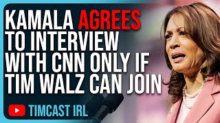 Kamala Harris Agrees To Interview With CNN ONLY If Tim Walz Can Protect Her amp Be Present [upl. by Faria]