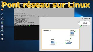 Pont réseau Linux routage entre deux cartes [upl. by Wiatt367]