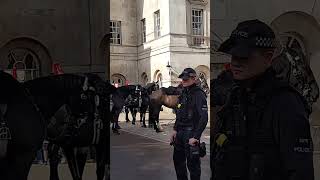 Tourists Still Struggling with the New White Line Boundaries at Horse Guards Parade [upl. by Dedie14]