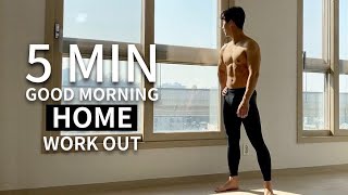 5 MIN HOME WORKOUT YOU CAN DO EVERY MORNING l 매일 아침 5분 전신 홈트레이닝 [upl. by Close547]