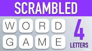 Scrambled Word Games  Guess the Word Game 4 Letter Words [upl. by Pepin]