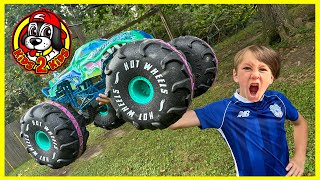 Hot Wheels Monster Trucks XL MEGAWREX RC vs MEGA MONSTER JAM RC TRUCKS  Epic Battles COMPILATION [upl. by Laflam]