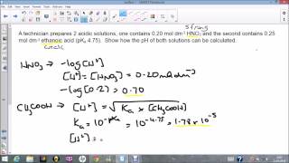 Acids pH calculations practice [upl. by Eiahpets941]