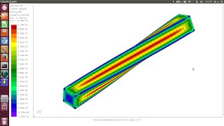 CalculiX Launcher 3beta  Twisting with Plastic Deformation [upl. by Lodmilla]