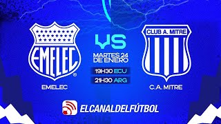 PARTIDO COMPLETO EMELEC VS CA MITRE  AMISTOSO DE PRETEMPORADA 2023 [upl. by Namielus492]