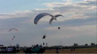 Paragliders  Philippine International Hotair Balloon Fiesta 2012 [upl. by Licha]